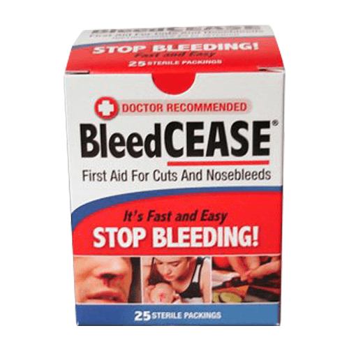 Buy Catalina Healthcare BleedCEASE Stop Bleeding First-Aid Pads 25/Box  online at Mountainside Medical Equipment