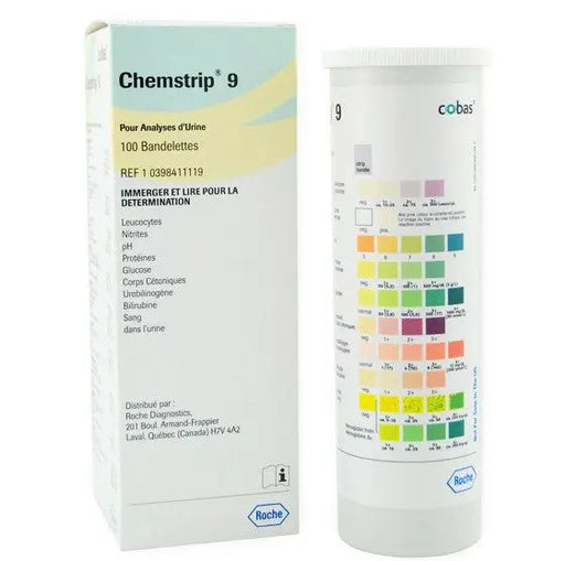 Buy Roche Chemstrip 9 Urine Test Strips, 100/vial  online at Mountainside Medical Equipment