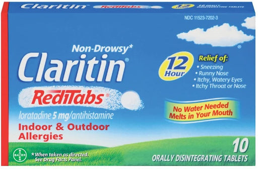 Buy Bayer Healthcare Claritin Allergy Relief 12 Hour 5mg Reditabs 10 ct  online at Mountainside Medical Equipment