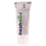 Freshmint Clear Gel Toothpaste 0.6 oz for effective oral hygiene and fresh breath in travel size.