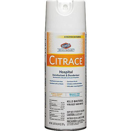 Buy Clorox Citrace Hospital Disinfectant & Deodorizer Spray Citrus 14 oz used for Disinfectant Spray