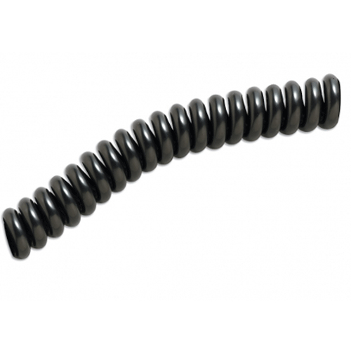 Coiled oxygen outlet tubing