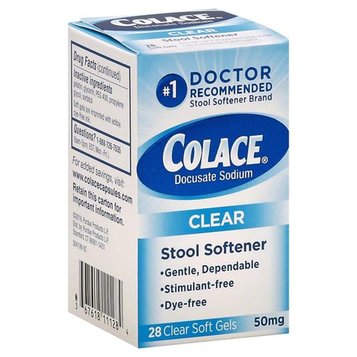 Buy Emerson Healthcare Colace Clear Stool Softener, Dye Free  online at Mountainside Medical Equipment