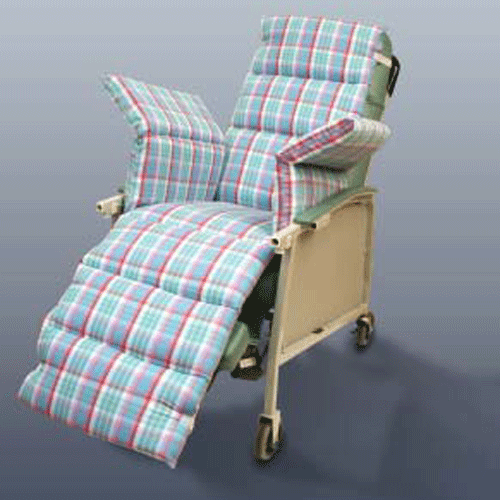 Comfort Seat Chair Overlay with Plaid Cover — Mountainside Medical