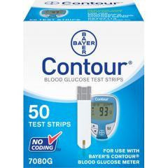 Buy Ascensia Diabetes Care Bayer Contour Test Strips 50/box  online at Mountainside Medical Equipment