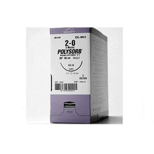 Buy Covidien /Kendall Polysorb Coated Synthetic Absorbable Sutures 5-0 Reverse Cutting  online at Mountainside Medical Equipment