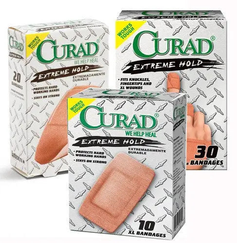 Curad Extreme Hold Bandages Assorted Sizes 30/Box — Mountainside Medical  Equipment