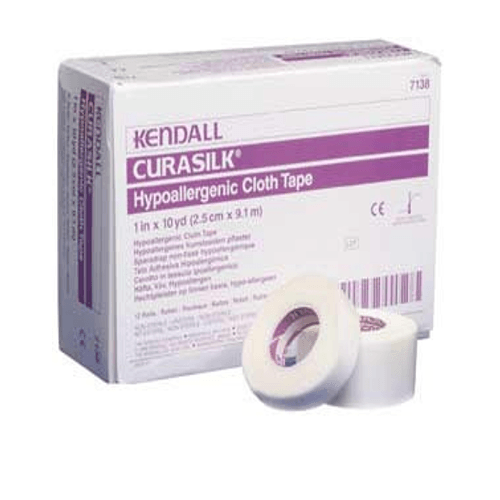 Covidien /Kendall Curasilk Hypoallergenic Cloth Tape 10 Yard Roll | Mountainside Medical Equipment 1-888-687-4334 to Buy