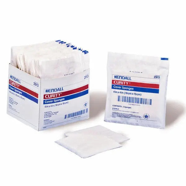 Buy Covidien /Kendall Curity Cover Sponges, 4" x 3"  online at Mountainside Medical Equipment