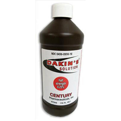 Buy Dakins Solution Dakins Solution 0.25% Antimicrobial Wound Cleanser 16 oz  online at Mountainside Medical Equipment