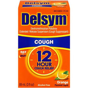 Buy RB Health Delsym Adult 12-Hour Liquid Cough Suppressant, Orange 3 oz  online at Mountainside Medical Equipment