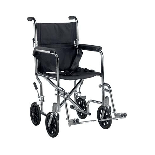 medline Transport Chair, Basic Steel 19" Transport Chair | Buy at Mountainside Medical Equipment 1-888-687-4334