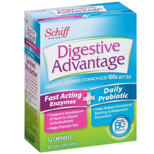 Buy Reckitt Benckiser Digestive Advantage Fast Acting Enzymes Plus Daily Probiotic Supplement  online at Mountainside Medical Equipment