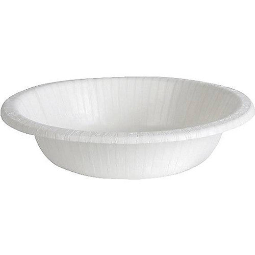 Kitchen & Bathroom | Dixie Basic Clay Coated Round Paper Bowl, 12 oz, White 1000/Case