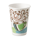Dixie PerfecTouch Paper Hot Cups 12 oz, Cafe Design, 500/Case