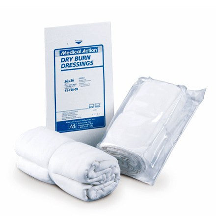 Dry Burn Dressing 18 x 36, White, Sterile, Medical Action Dry Burn Dressing 18 x 36, White, Sterile, Medical Action