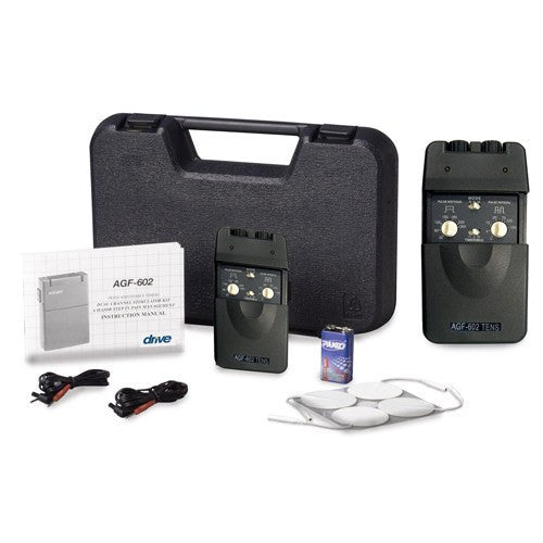 Deluxe Tens and EMS Unit with Belt Clip - Muscle Stimulator - 2 Channel