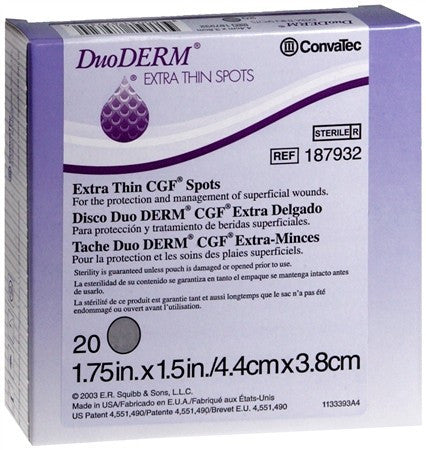 Duoderm Spots Dressings Extra Thin CGF — Mountainside Medical