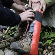Leg splint for stabilizing fractures, sprains, and injuries; offers support, immobilization, and promotes healing and recovery.