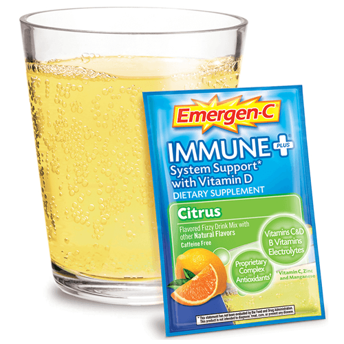 Glaxo Smith Kline Emergen-C Immune System Support with Vitamin D Citrus | Buy at Mountainside Medical Equipment 1-888-687-4334