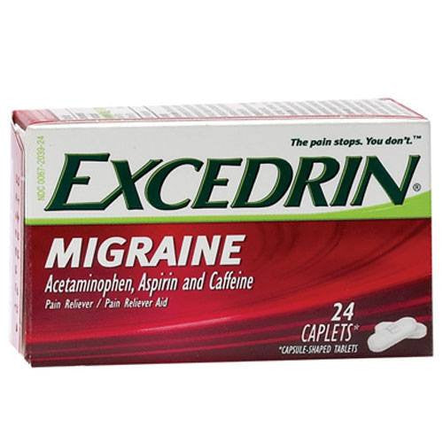 Buy Glaxo SmithKline Excedrin Migraine Relief Medicine Coated Caplets 24 Count  online at Mountainside Medical Equipment