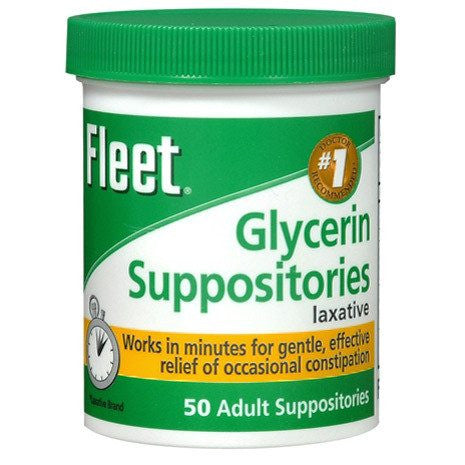 Fleet Glycerin Suppositories, Adult - 100 suppositories