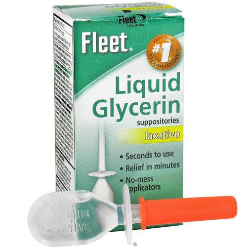 Laxatives | Fleet Liquid Glycerin Suppositories for Constipation Relief 4 Count