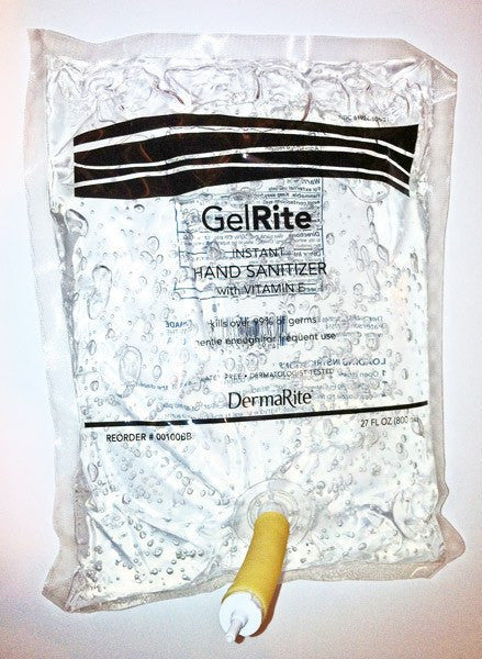 Buy Dermarite GelRite Hand Sanitizer Gel with Vitamin E (800 ml Bag) Dispenser Refills  online at Mountainside Medical Equipment