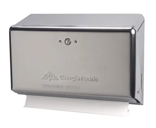 Commercial Towel Dispensers | Georgia Pacific Chrome Multifold Space Saver Towel Dispenser