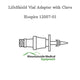Hospira LifeShield Vial Adapter with Clave, 50/Case