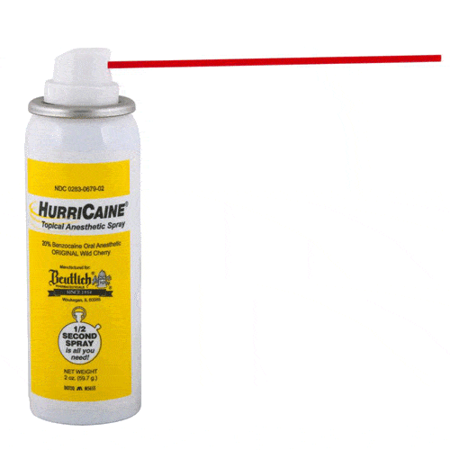 Buy Beutlich HurriCaine Topical Anesthetic Pain Spray Kit with 200 Extension tubes  online at Mountainside Medical Equipment