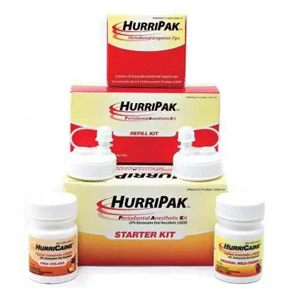 Buy Beutlich HurriPAK Periodontal Anesthetic Starter Kit, Wild Cherry & Pina Colada  online at Mountainside Medical Equipment