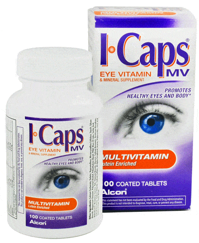 Eye Vitamins | ICaps Eye Vitamin Multivitamin Formula 100 Tablets
