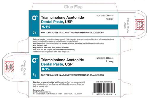 Buy Rising Pharmaceuticals Rising Triamcinolone Acetonide 0.1% Dental Paste, 5 gram Tube (Rx)  online at Mountainside Medical Equipment