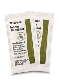 First Aid Supplies, | Safetec Insect Repellent 0.9 gram Packets 2000/Case