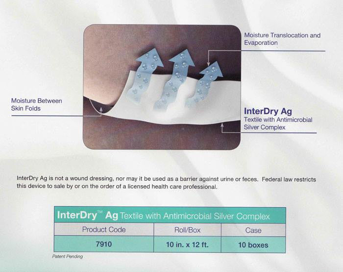 dry dressing Interdry Silver Antimicobal Dressing for Skin Fold Management —  Mountainside Medical