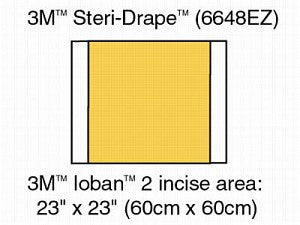 Buy 3M Healthcare 3M™ IOBAN™ 2 Antimicrobial Incise Drape 35” x 23” 10/box  online at Mountainside Medical Equipment