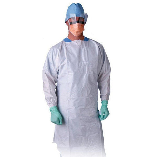 Isolation Gowns | Isolation Gowns, Impervious Poly Coated, White, 50/case