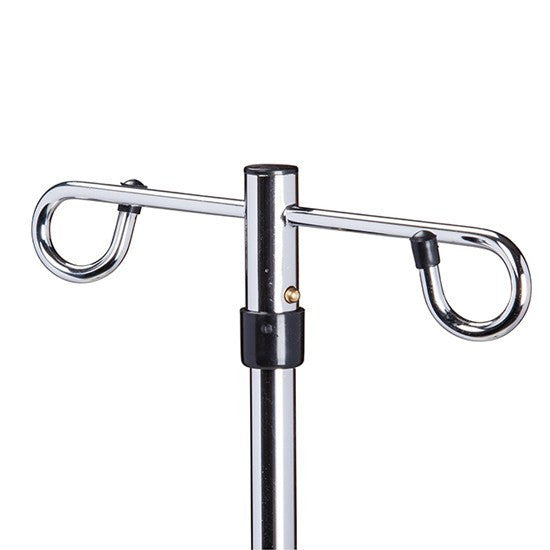 Buy Clinton Industries Knob Lock IV Pole with Heavy Base, 5-Legs 2-Hooks  online at Mountainside Medical Equipment