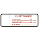 IV Set Change Labels 1000/Roll