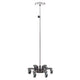Low Gravity Base Stainless Steel Infusion Pump Stand with 6 Legs