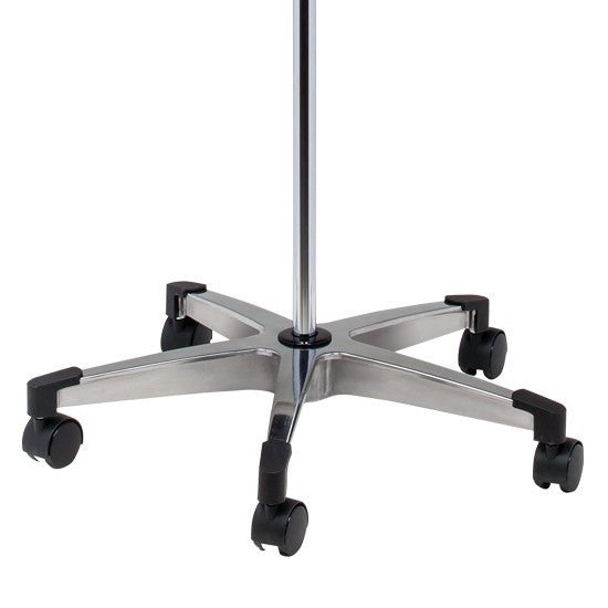 Buy Clinton Industries Knob Lock IV Pole with Heavy Base, 5-Legs 2-Hooks  online at Mountainside Medical Equipment