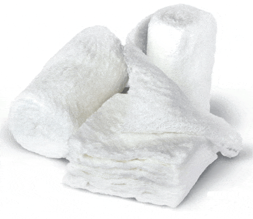Compression Bandages | Dermacea Crinkle Gauze Fluff Roll Bandage, Sterile