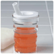 Long Spout Feeding Cup with Spill-Resistant Lid