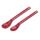 Long Handle Maroon Feeding Spoons 10/Pack
