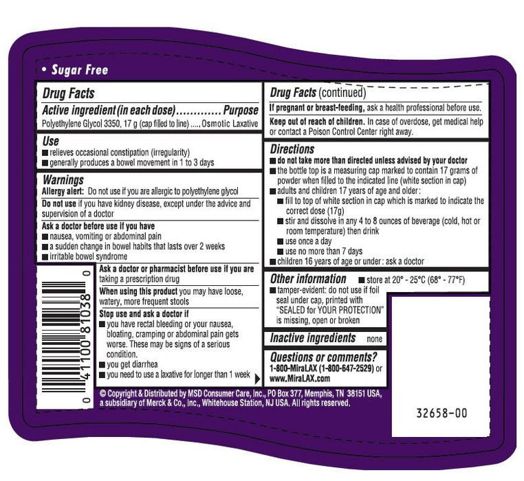 Buy Bayer Healthcare MiraLax Polyethylene Glycol Laxative Powder 8.3 oz  online at Mountainside Medical Equipment