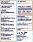 Drugs Facts for Children's Motrin Ibuprofen Liquid Oral Suspension Berry Flavor detailing correct dosage, fever, and pain relief information.