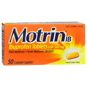 Buy DOT Unilever Motrin IB Ibuprofen 200mg Coated Caplets, 50 Count  online at Mountainside Medical Equipment