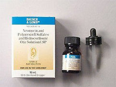 Buy Bausch & Lomb Americas Bausch & Lomb Neomycin, Polymyxin B and Hydrocortisone Combination Ear Drops, 10 mL  online at Mountainside Medical Equipment