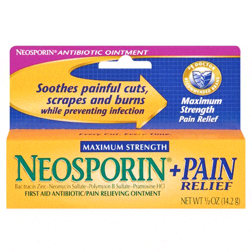 Topical Antibiotic | Neosporin Plus Pain Relief Antibiotic Ointment 0.5 oz
